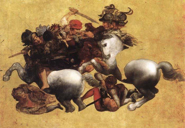 LEONARDO da Vinci Battle of Anghiari oil painting image